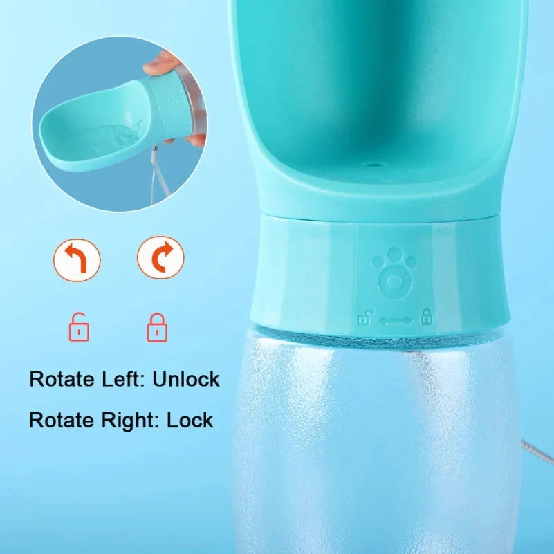 Botella de agua portátil  para perros - 300ML