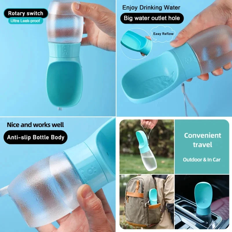 Botella de agua portátil  para perros - 300ML
