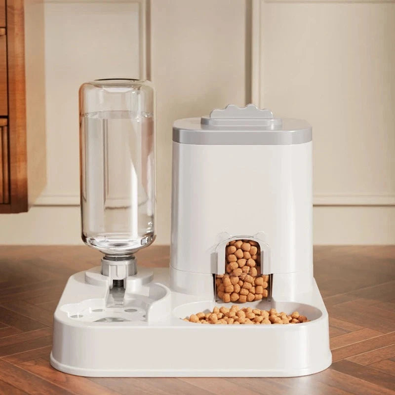 Comedero con dispensador de agua automático para mascotas