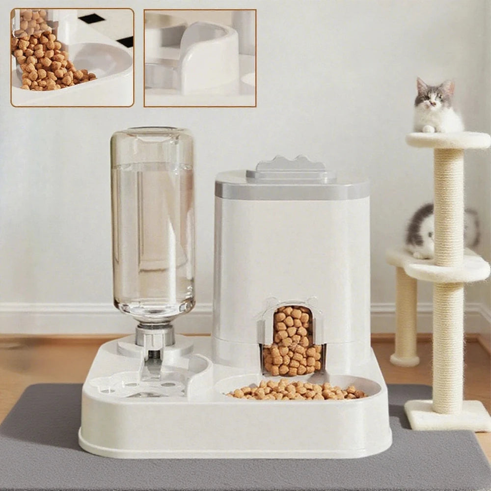 Comedero con dispensador de agua automático para mascotas