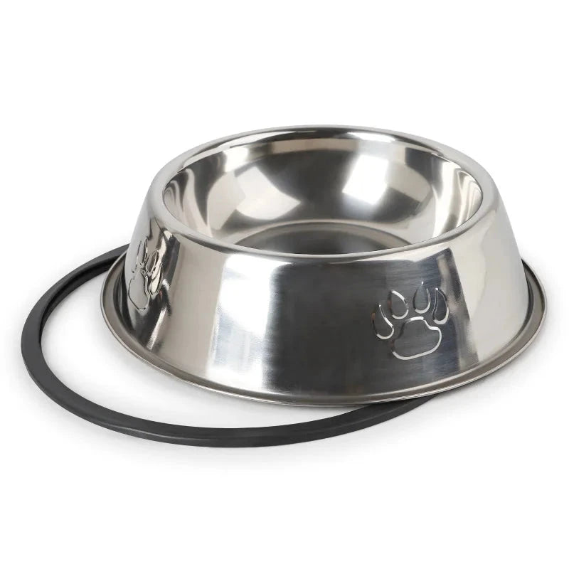 Cuenco para perro de acero inoxidable, 6 tamaños