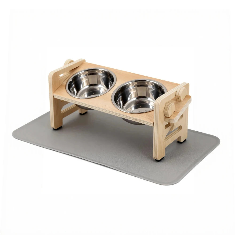 Comederos Elevados Inclinados. Ideal para mejorar la postura de tu mascota.