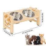Comederos Elevados Inclinados. Ideal para mejorar la postura de tu mascota.