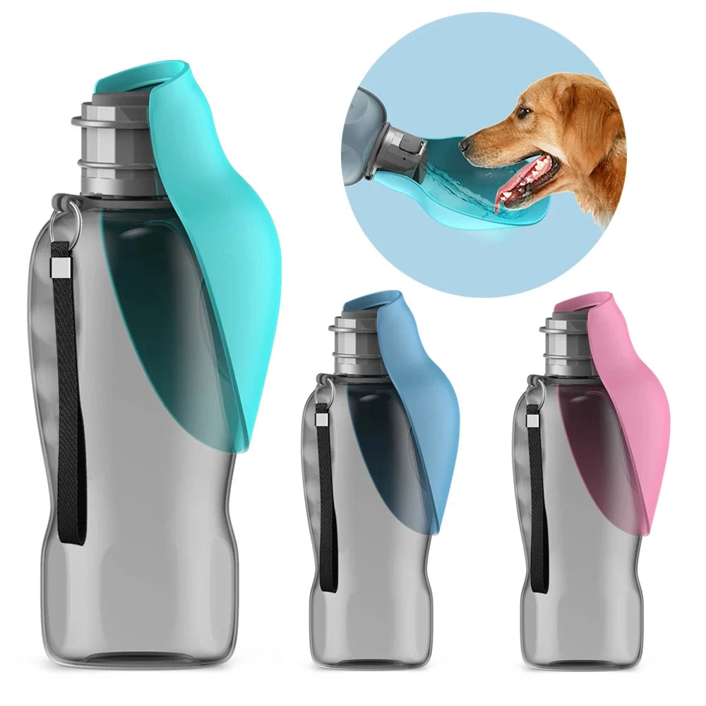 Botella dispensadora agua portátil para perros