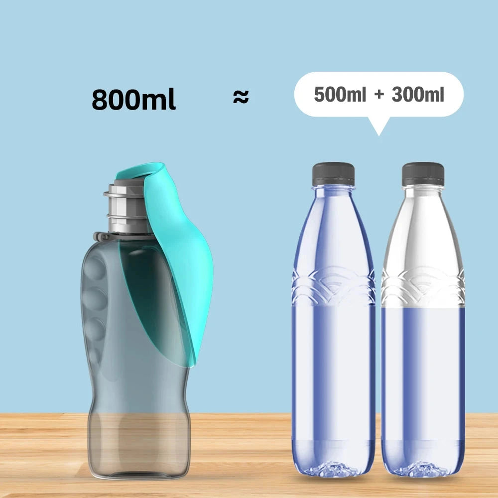 Botella dispensadora agua portátil para perros