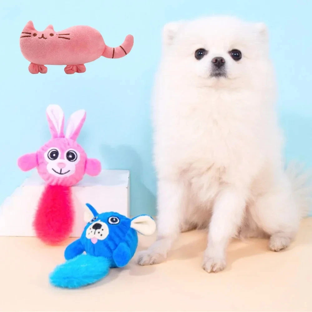 Juguete chirriante con forma de animal para perros.