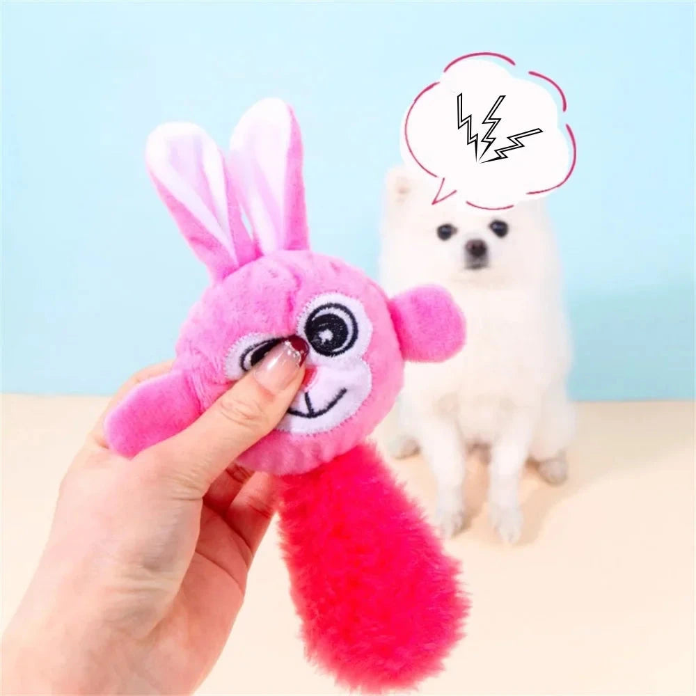 Juguete chirriante con forma de animal para perros.