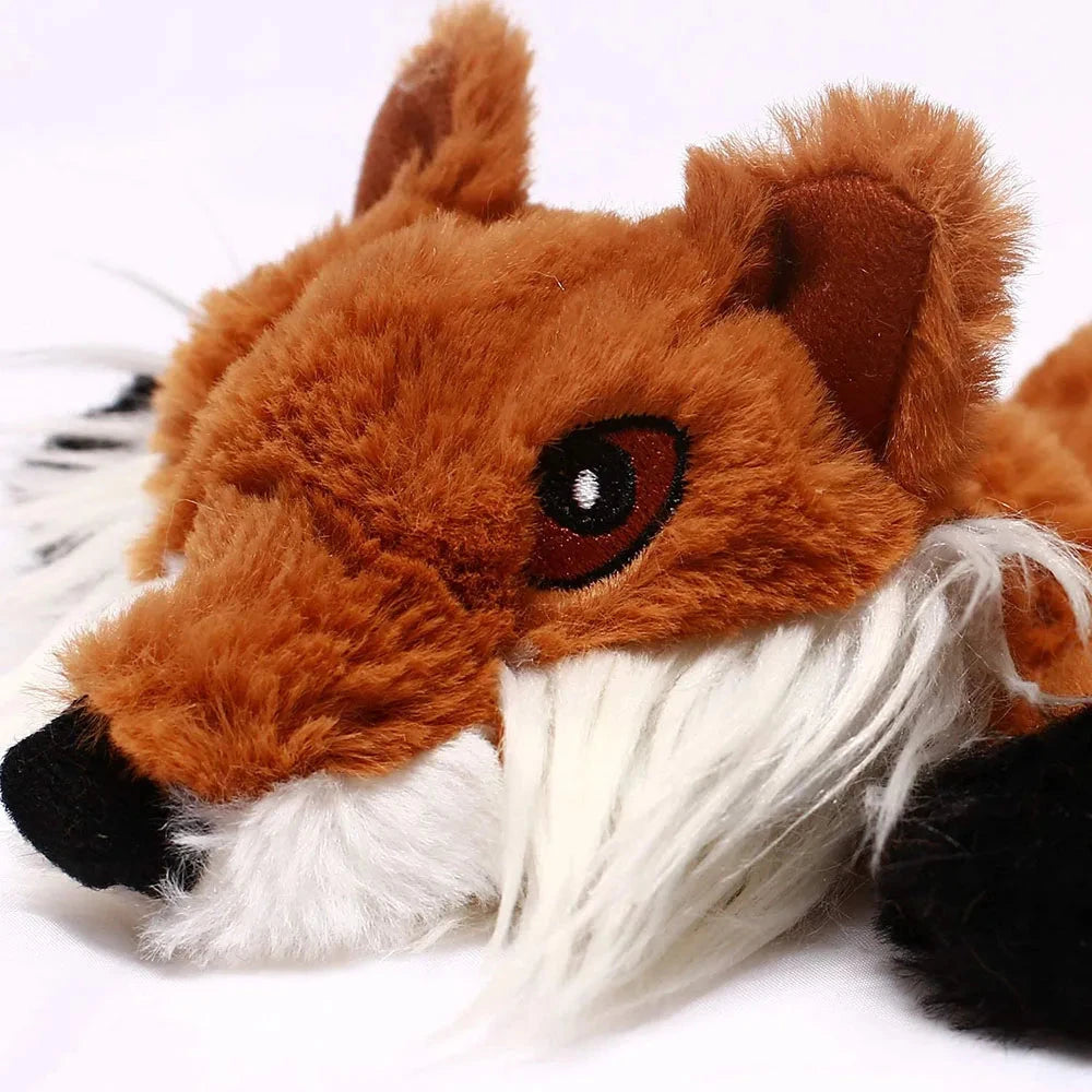 Juguete de peluche chirriante sin relleno para perro