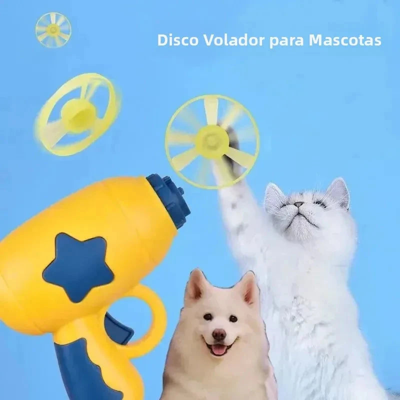 Lanzador de Discos Interactivo para gatos
