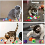 Set von verschiedenen Katzenspielzeugen