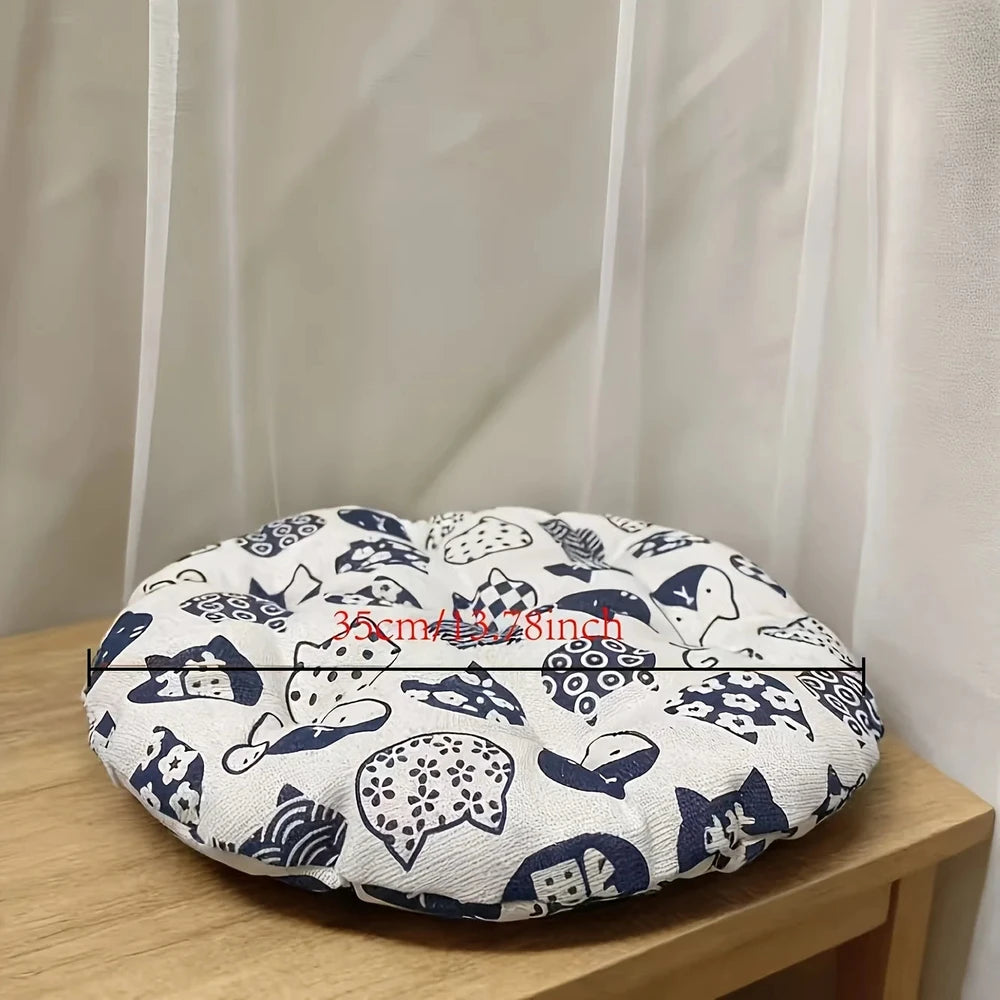 Cama Redonda Reversible para Mascotas