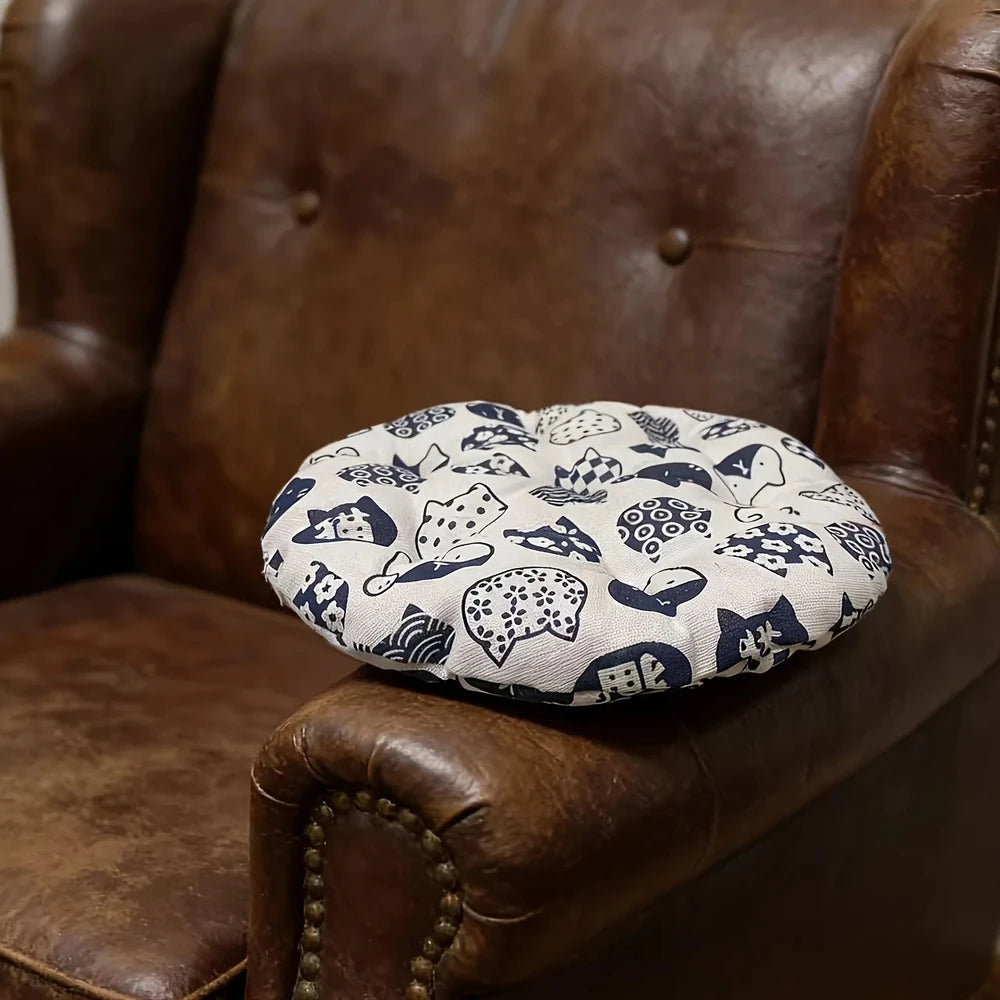 Cama Redonda Reversible para Mascotas