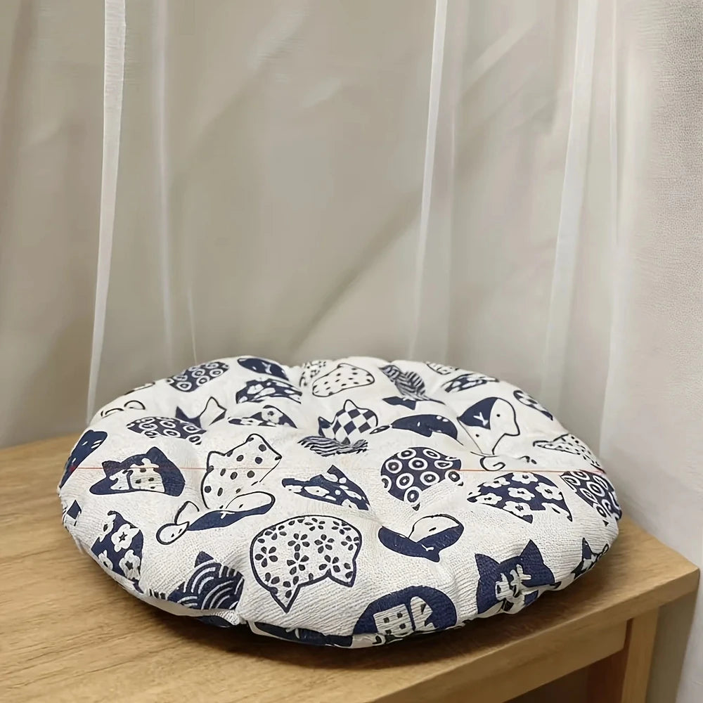 Cama Redonda Reversible para Mascotas