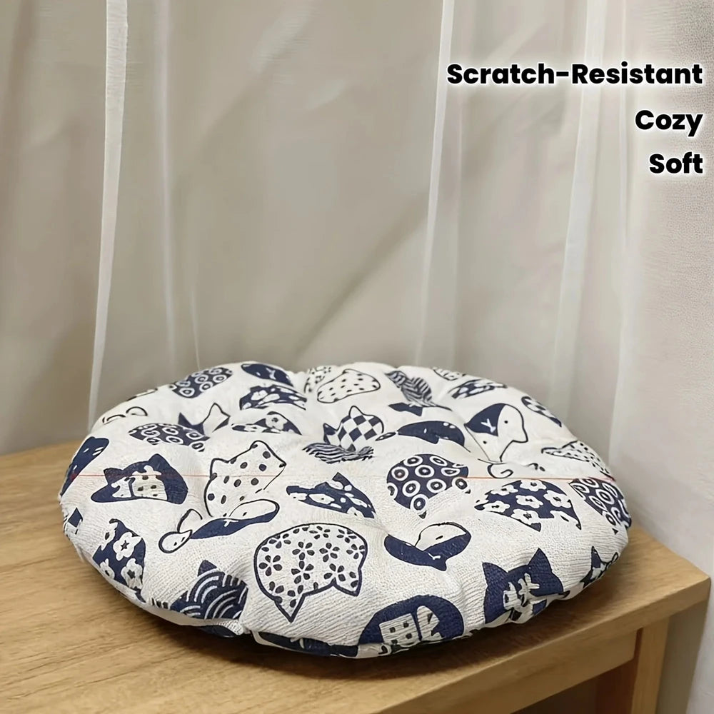 Cama Redonda Reversible para Mascotas