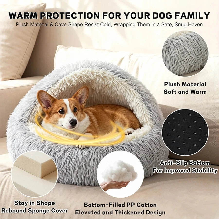 Cama de felpa para mascotas