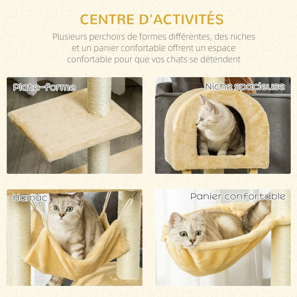 Árbol Rascador Multinivel para gatos