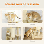 Árbol Rascador Multinivel para gatos