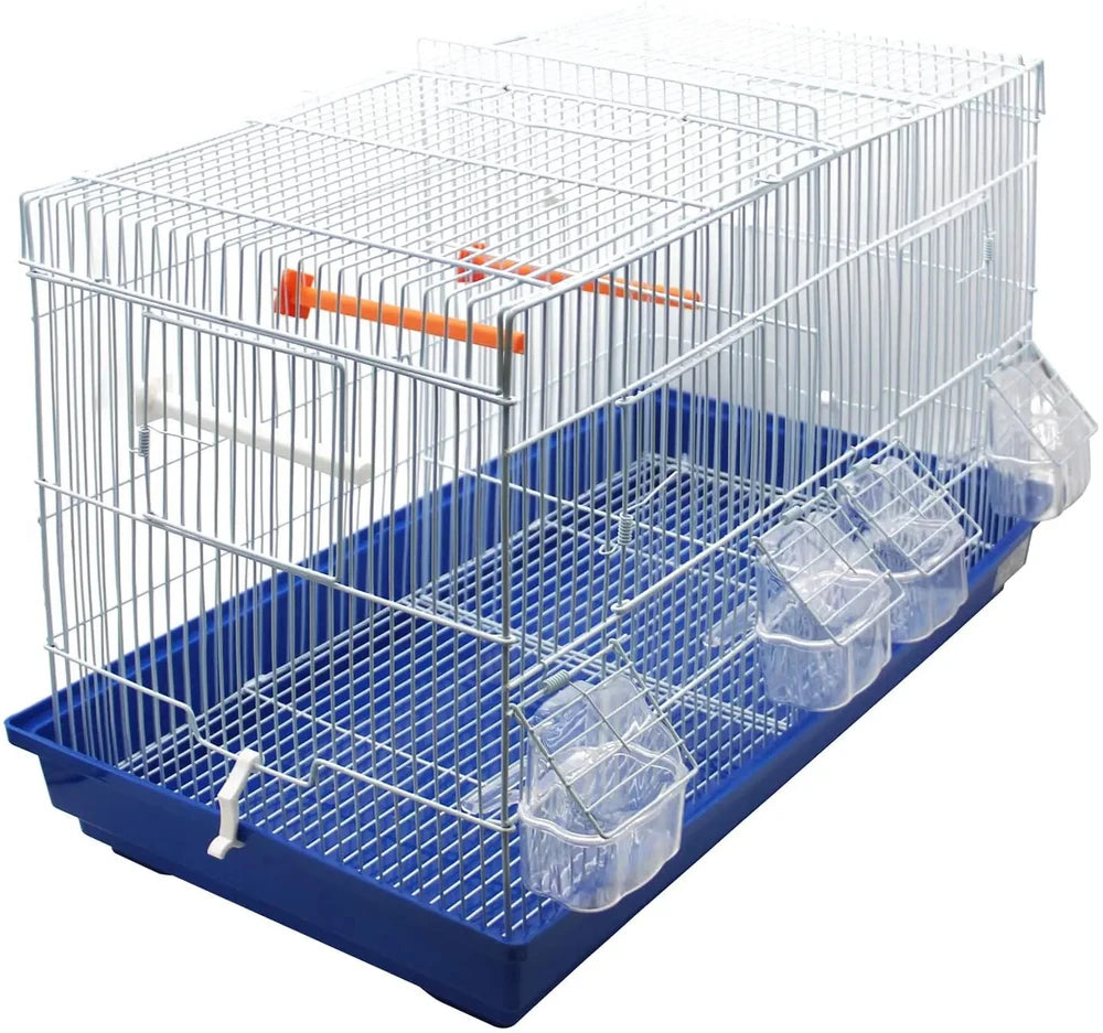 Jaula Metálica con varios compartimentos para Aves       (57x30x37 cm)