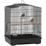 Vogelkäfig - 2 Futtertröge                      (46,5x36x59cm)