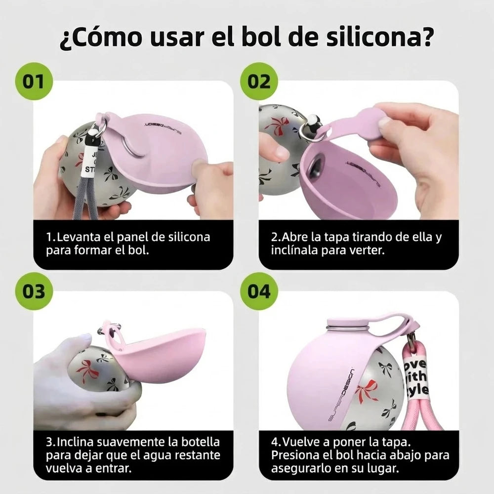 Botella de Agua Portátil para perros