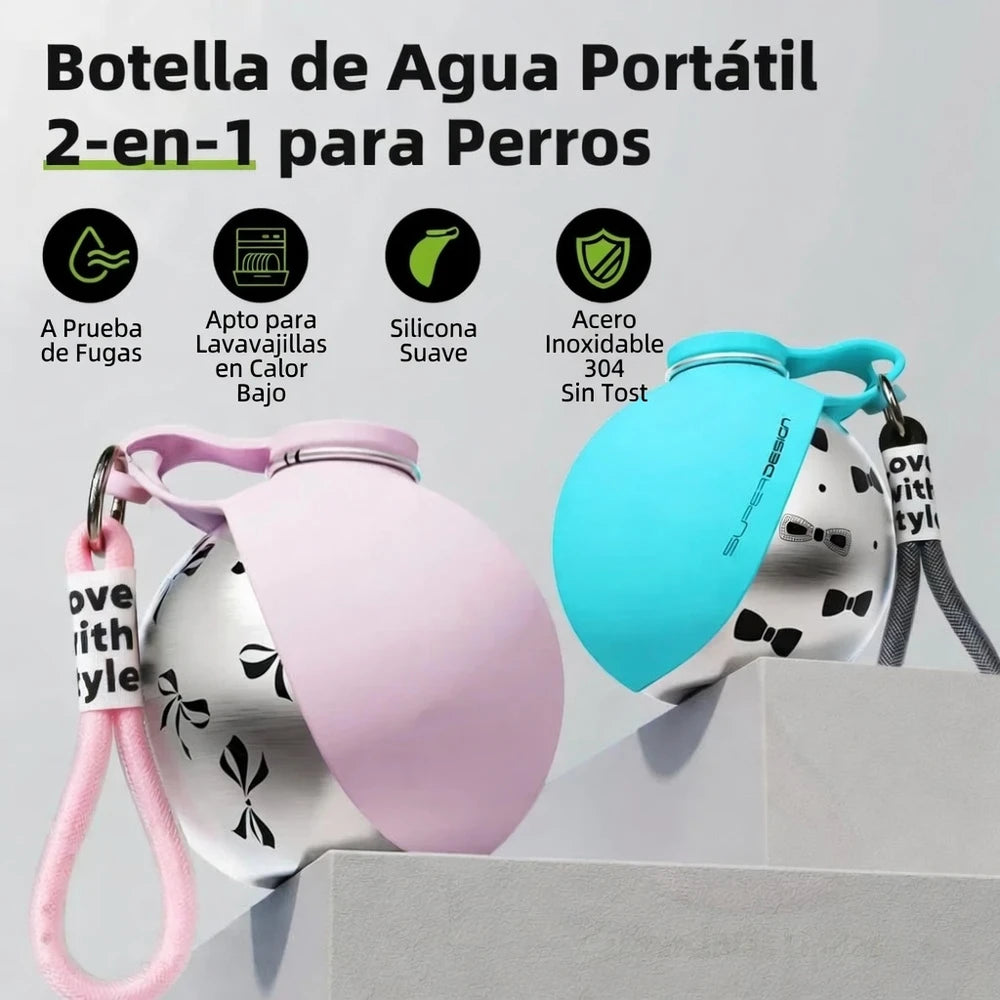Botella de Agua Portátil para perros