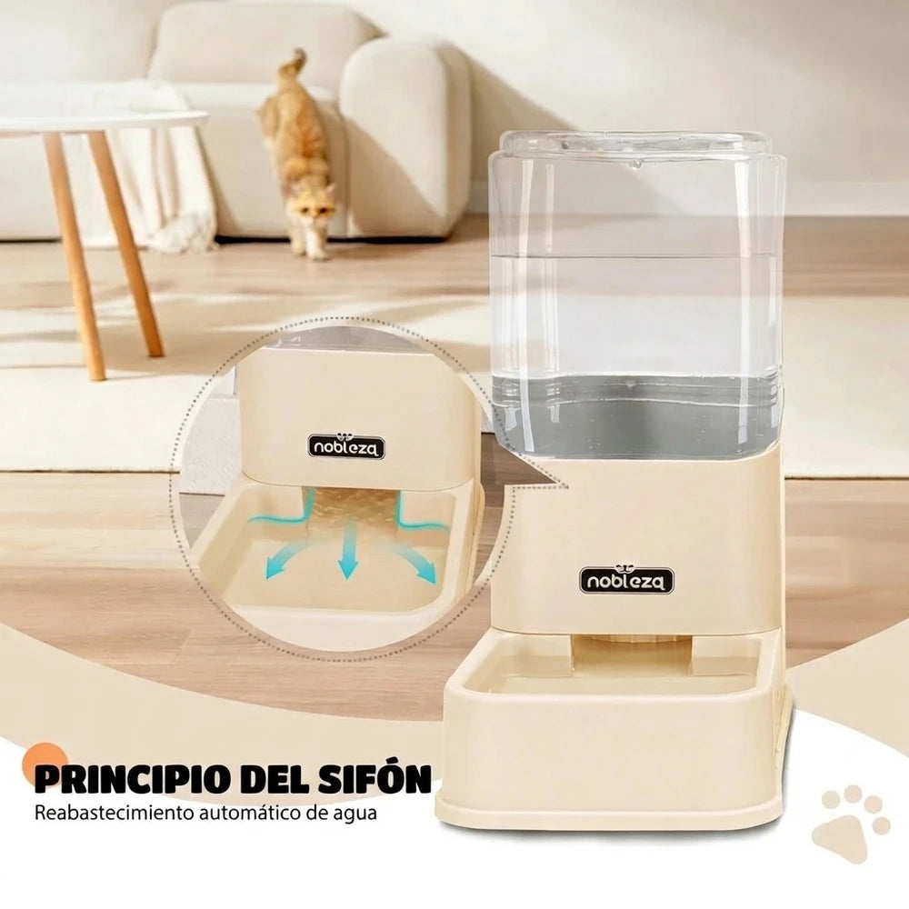 Pack de 2 dispensadores de comida y agua para Gatos y Perros.