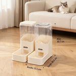 Pack de 2 dispensadores de comida y agua para Gatos y Perros.