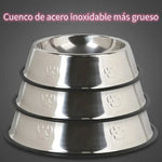 Cuenco para perro de acero inoxidable, 6 tamaños