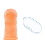 Silicone toothbrush for pets