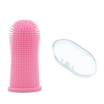Silicone toothbrush for pets