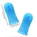 Silicone toothbrush for pets