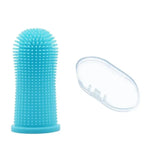 Silicone toothbrush for pets