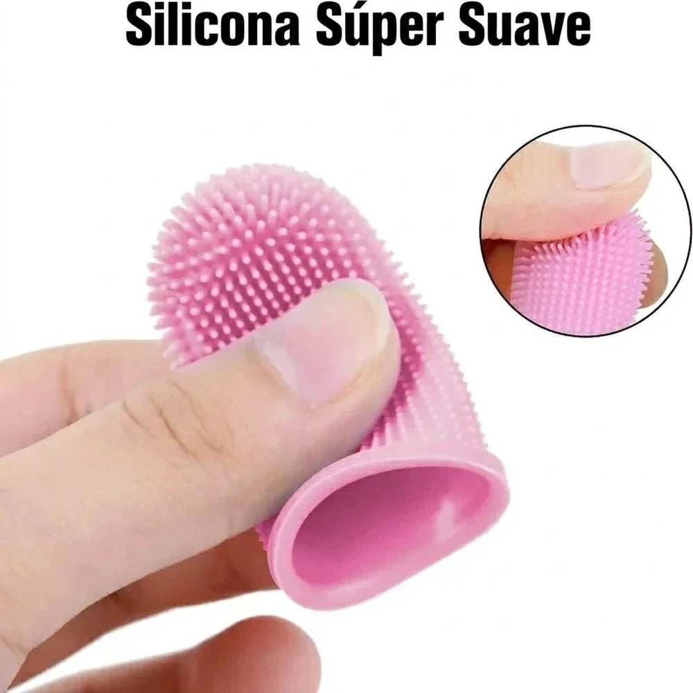 Cepillo dental de silicona para mascotas