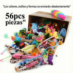 Set von verschiedenen Katzenspielzeugen