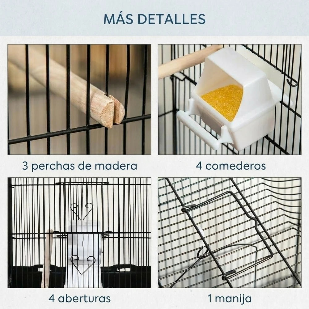 Jaula para Pájaros multiplanta                       (46,5x92cm)