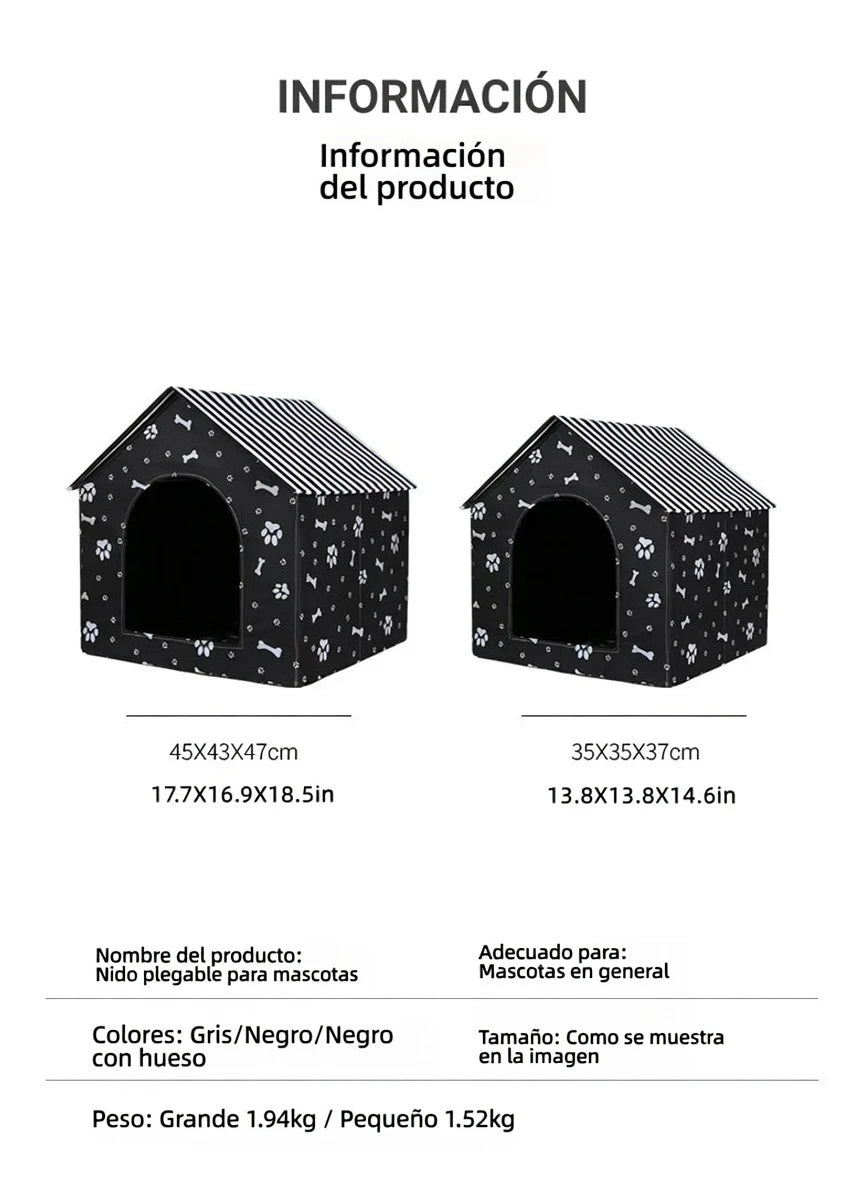 Refugio Impermeable Plegable para Mascotas