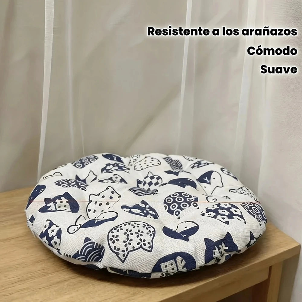 Cama Redonda Reversible para Mascotas