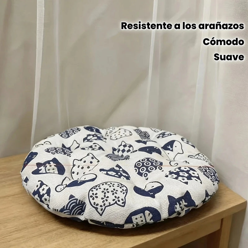 Cama Redonda Reversible para Mascotas