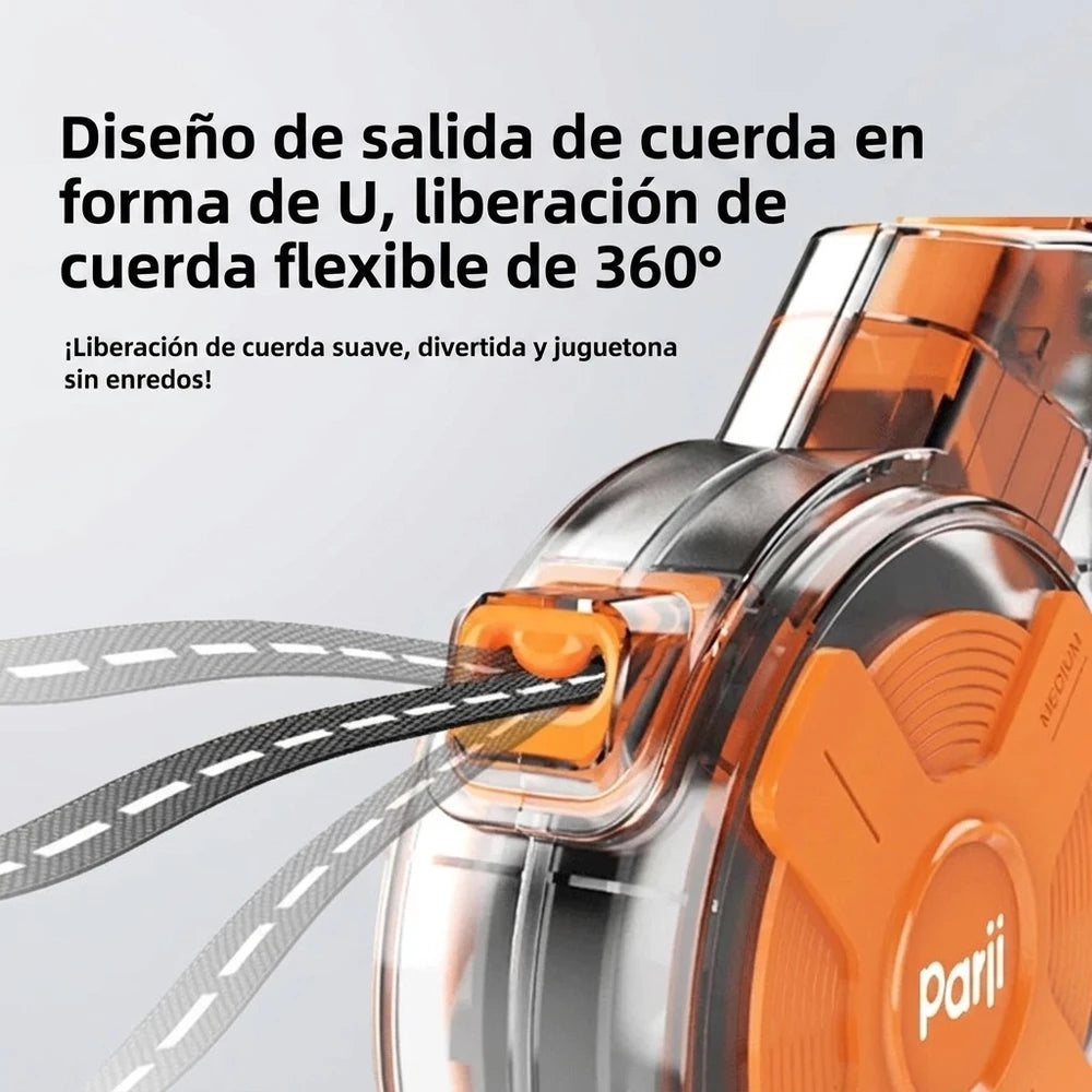 Correa Retráctil Automática con diseño transparente