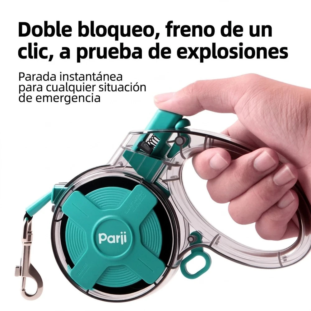 Correa Retráctil Automática con diseño transparente