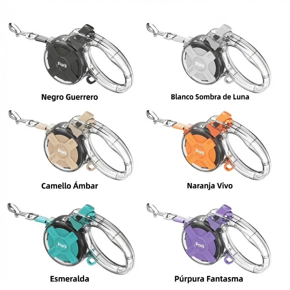 Correa Retráctil Automática con diseño transparente