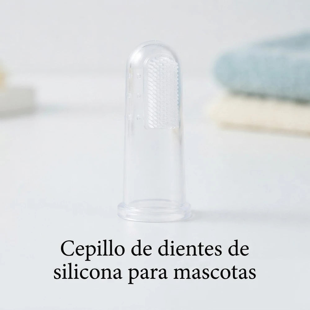 Cepillo de dientes de silicona para mascotas. (Pack de 30 unidades)