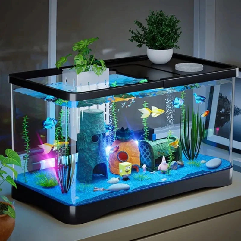 Acuario Ecológico de Escritorio con accesorios