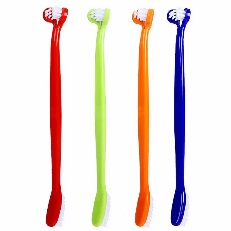 Cepillo Dental de Doble cabezal para mascotas