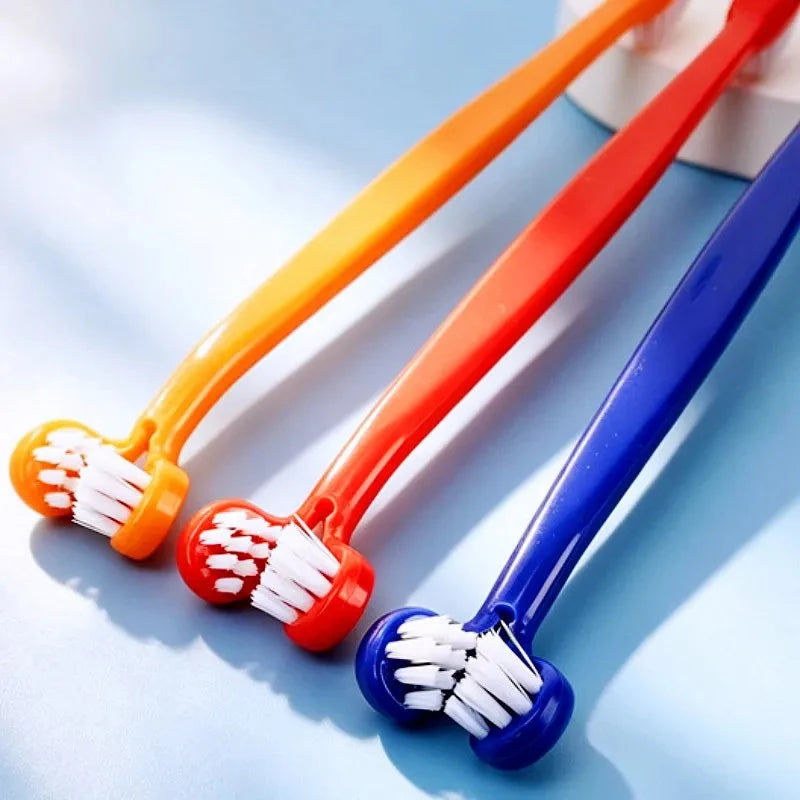Cepillo Dental de Doble cabezal para mascotas
