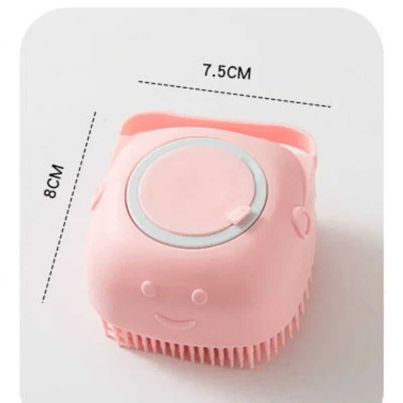 Cepillo de Baño Dispensador para Mascotas