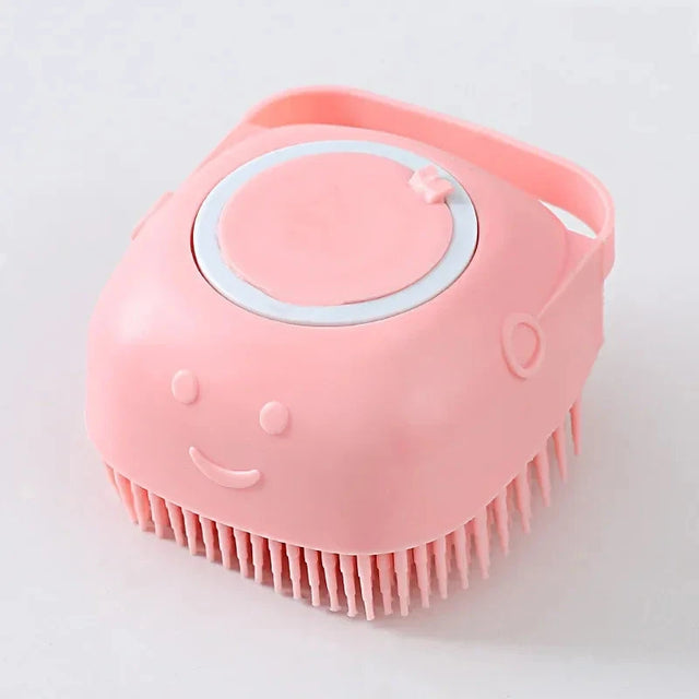 Cepillo de Baño Dispensador para Mascotas