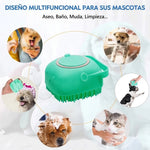 Cepillo de Baño Dispensador para Mascotas
