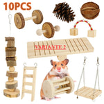 Hölzernes Molaren-Spielzeugpaket für Nagetiere