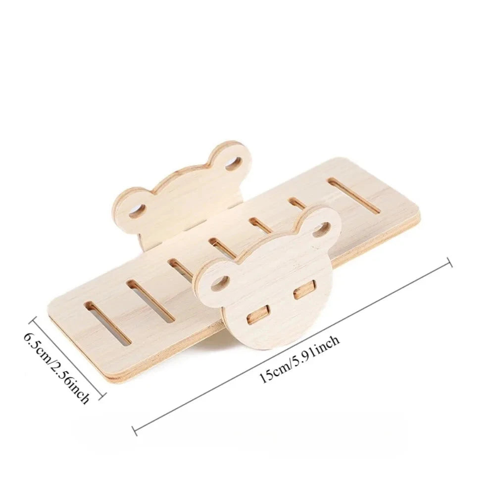 Juguetes de madera para hámster